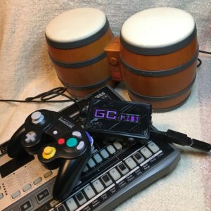 GC>MIDI Device with Gamecube Controllers and EM-1